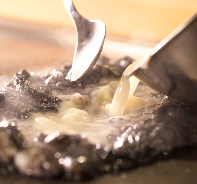 もんじゃを焼く